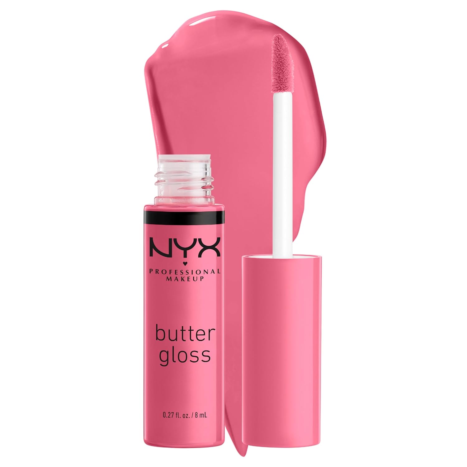 NYX MAQUILLAJE PROFESIONAL Brillo de mantequilla, brillo de labios no pegajoso - Tiramisu (Brown)