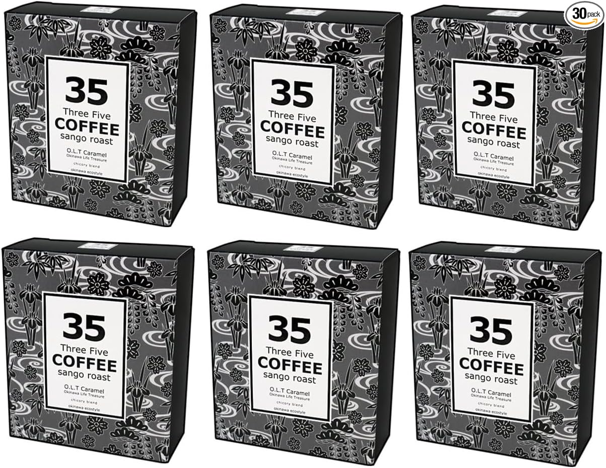 35COFFEE Coffee ISLAND SPECIAL Coral Roast Chicory Blend Tetra Bag Coffee 1 Box (5 Pack) Okinawa Souvenir