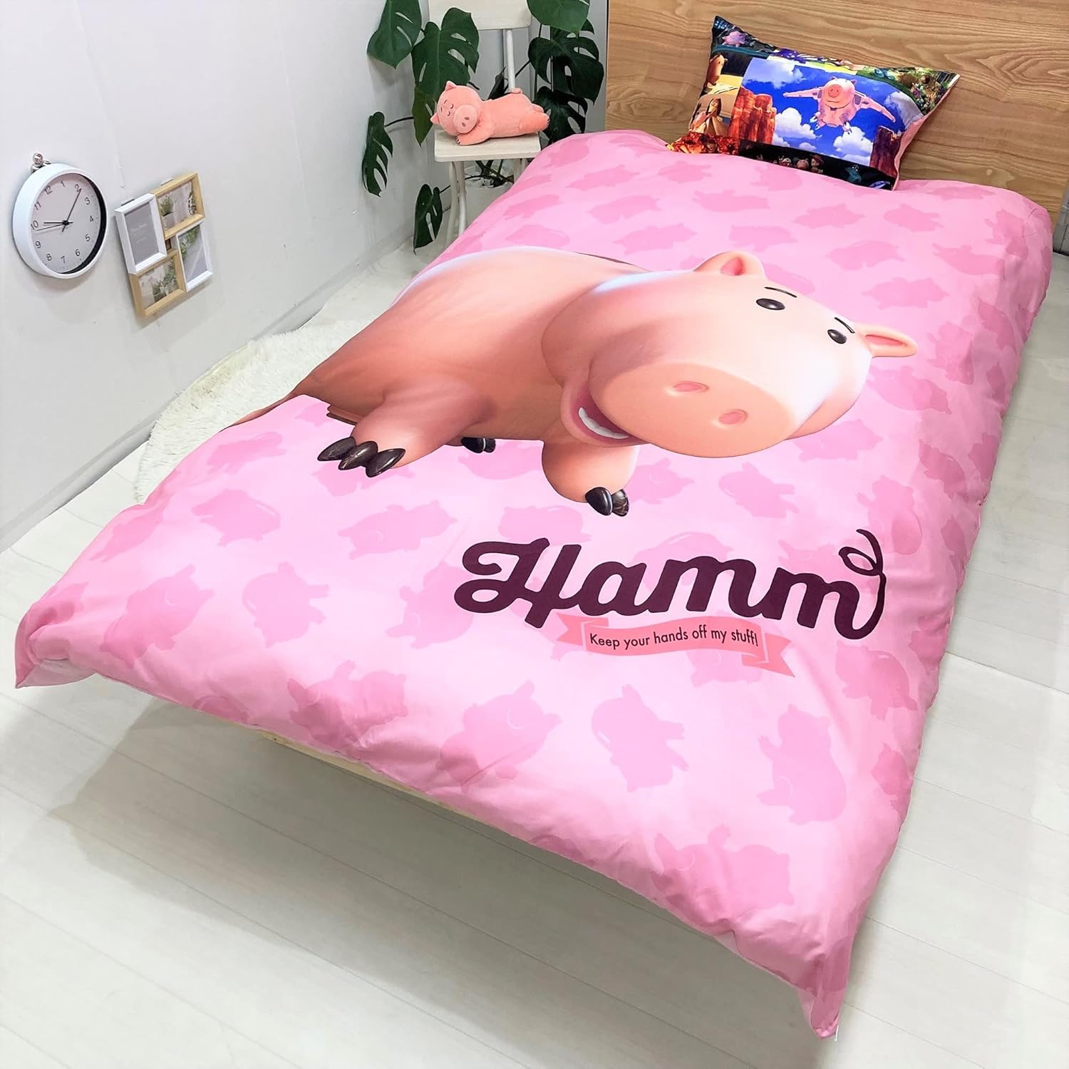 MORIPiLO Sanrio Duvet Cover and Pillowcase Set with Frills, Single (Hello Kitty Soft Peach Skin) Pink, 59.1 x 82.7 inches (150 x 210 cm), Cute Goods, Morishita Pillows 426100