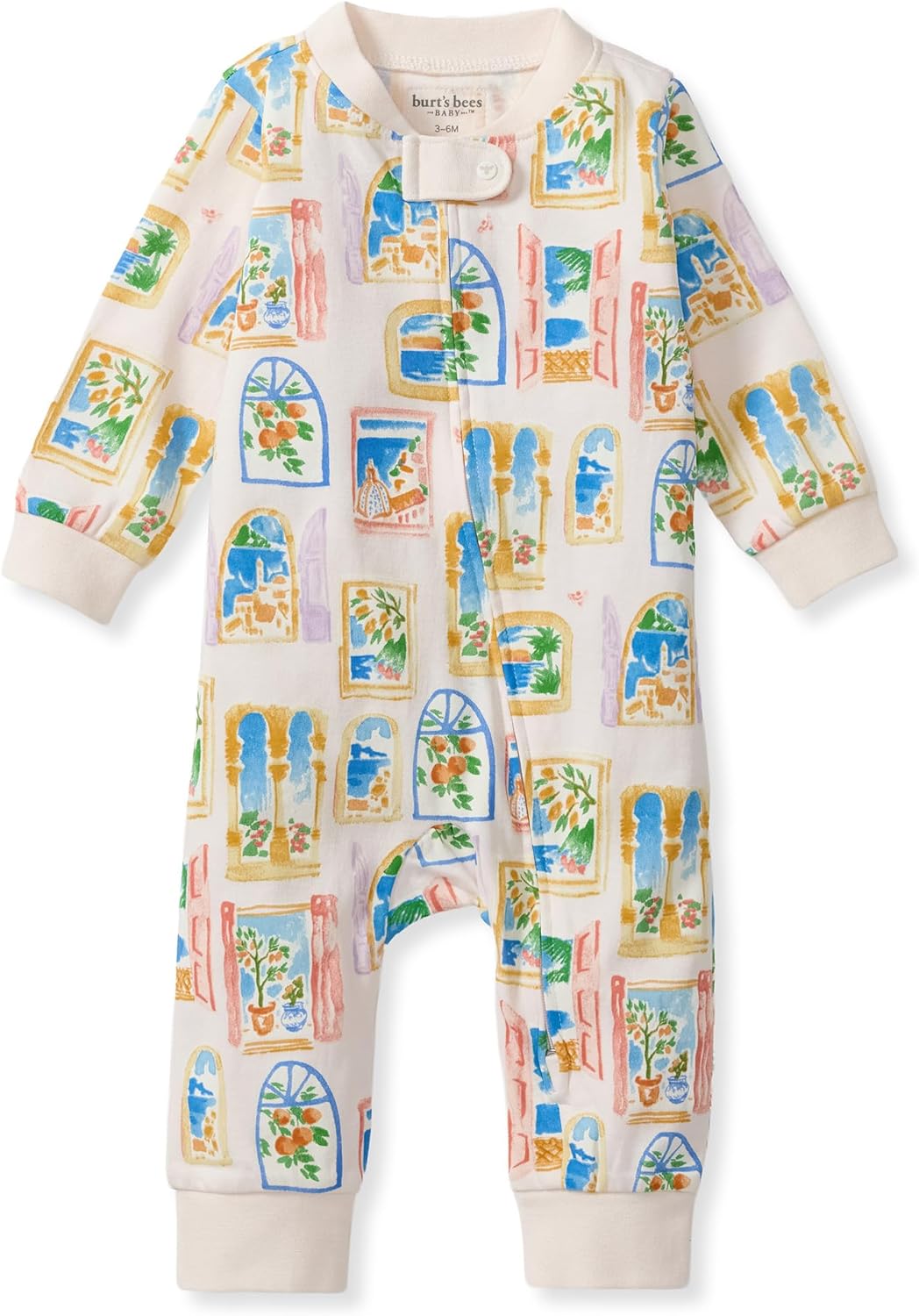 Burt's Bees Baby Pijama unisex para dormir y jugar, pijama de una pieza con cremallera sin pies | Soft organic cotton footed sleep & play features a loose, relaxed fit and 2-way zipper for easy nighttime changes