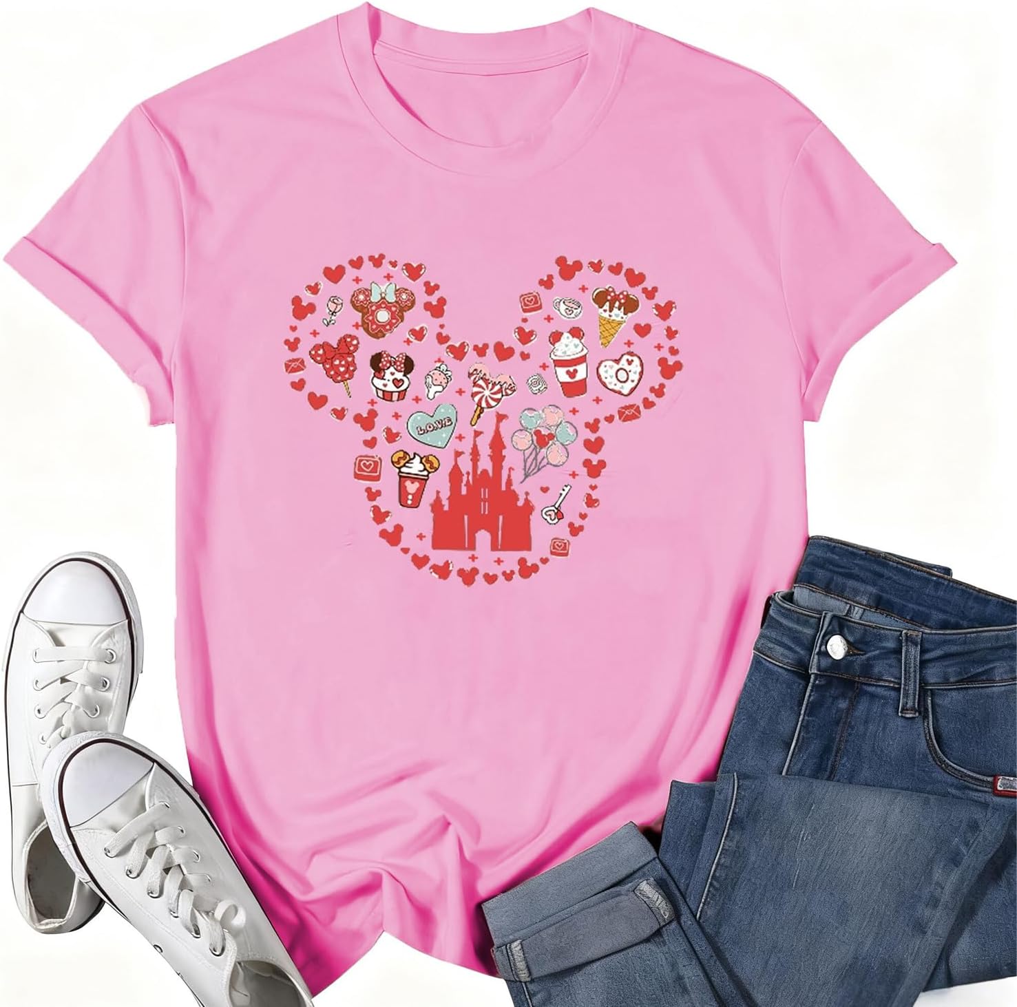 Camisa mágica para mujer, camiseta del Reino Mágico, camiseta gráfica de castillo, vacaciones familiares, tops de manga corta, tops casuales de verano