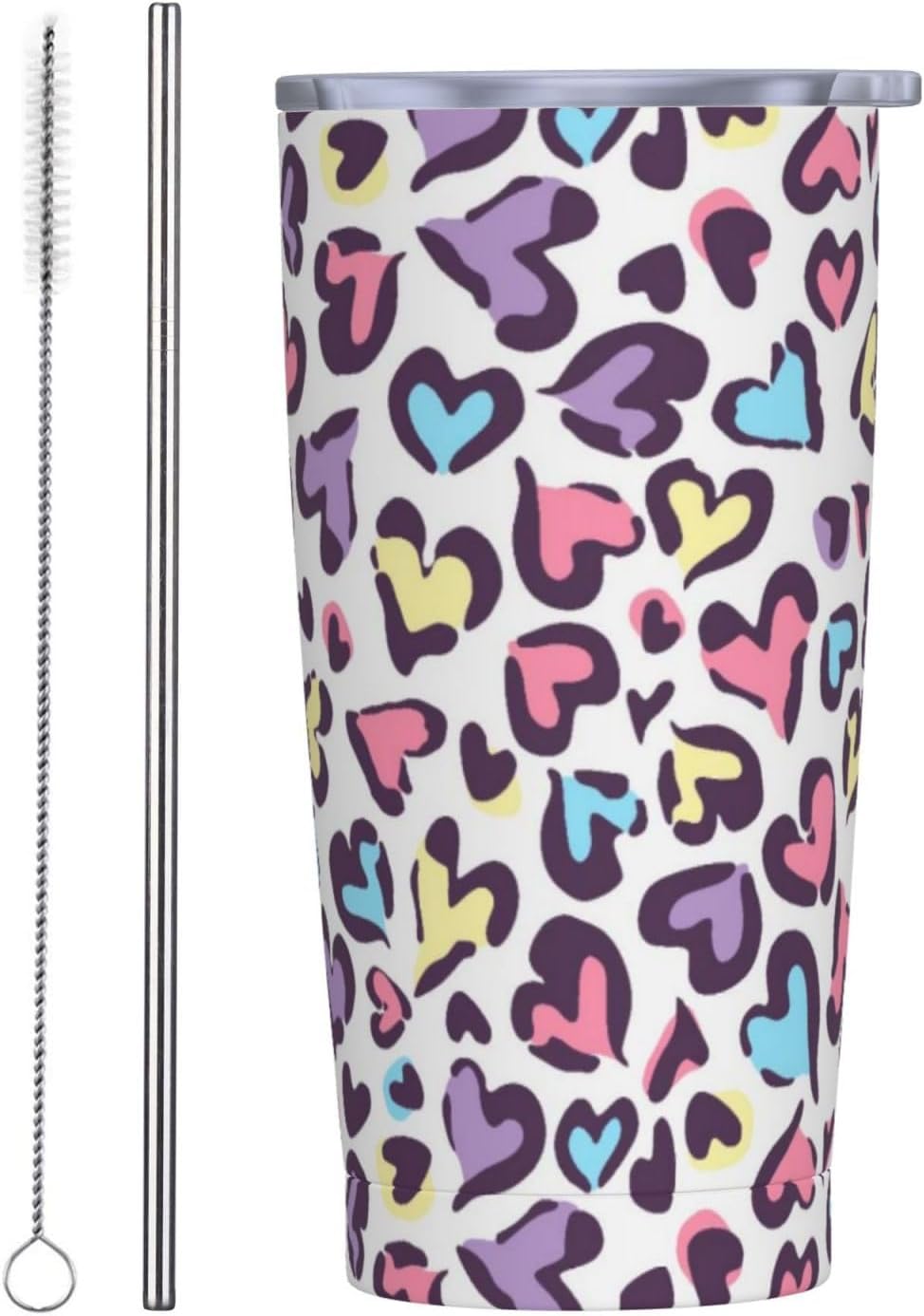 Space - Vaso de 20 onzas con tapa y popote para mujeres y hombres, taza aislada de planetas del sistema solar, diseño de estrellas, vaso de acero inoxidable dibujado a mano, vaso de acero