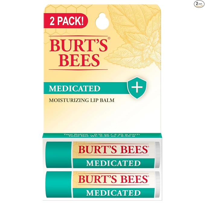 Burt's Bees Bálsamo labial – Cera de abeja original, hidratante labial con cera de abejas de origen responsable, sin tinte, tratamiento acondicionador de origen natural, 2 tubos, 0.15 onzas.