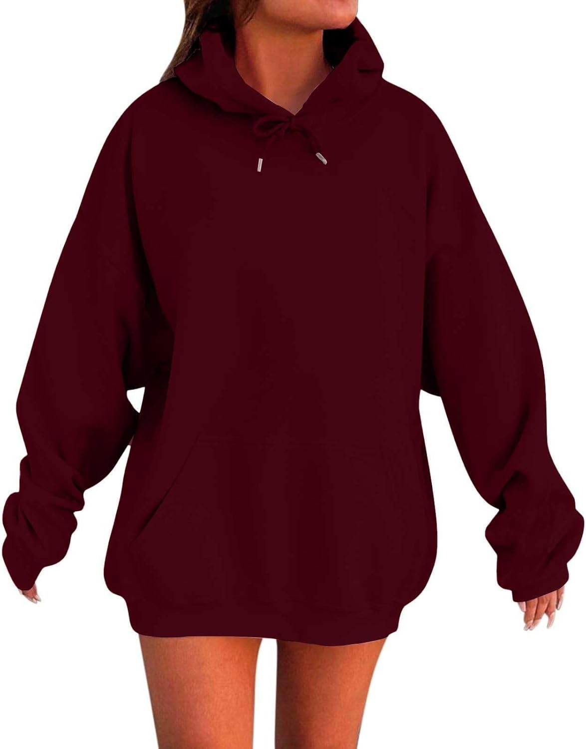 Sudaderas con capucha de gran tamaño para mujer, chaquetas de invierno 2026, ropa Y2K, lindas sudaderas con cuello redondo, sudaderas de moda