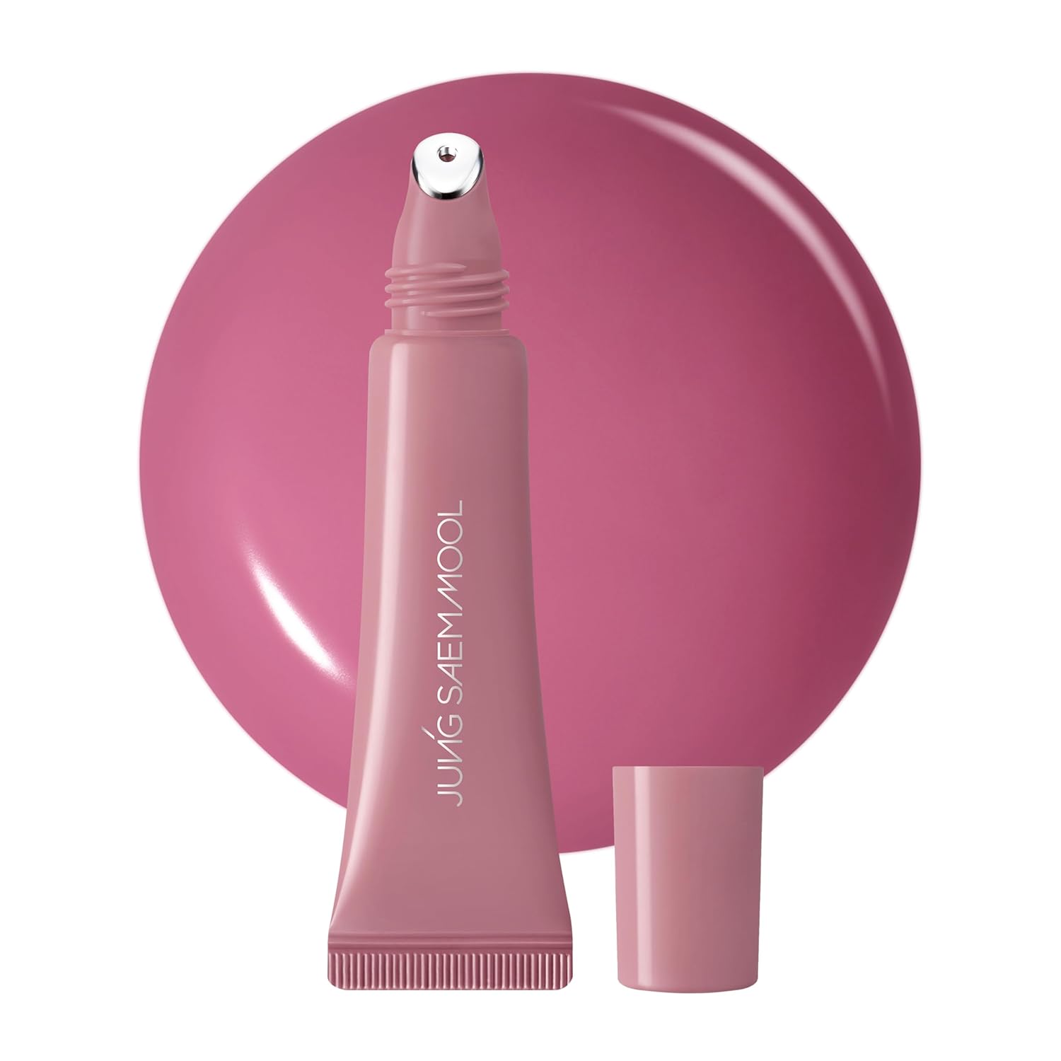 JUNG SAEM MOOL LIP-PRESSION - Brillo de labios de metal | Brillo labial tintado hidratante con un aplicador de metal de precisión higiénico e ingredientes infundidos en suero, brillo de labios coreano (rosa doze)