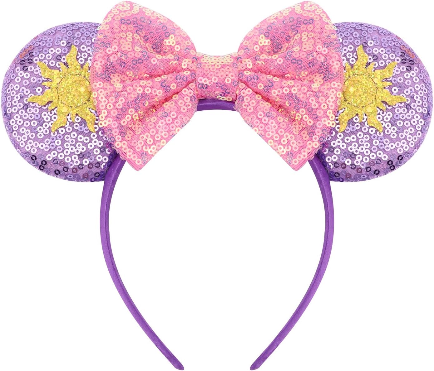 DRESHOW Mouse Ears Bow Sequins Party Decoration Cosplay Costume for Girls and Women