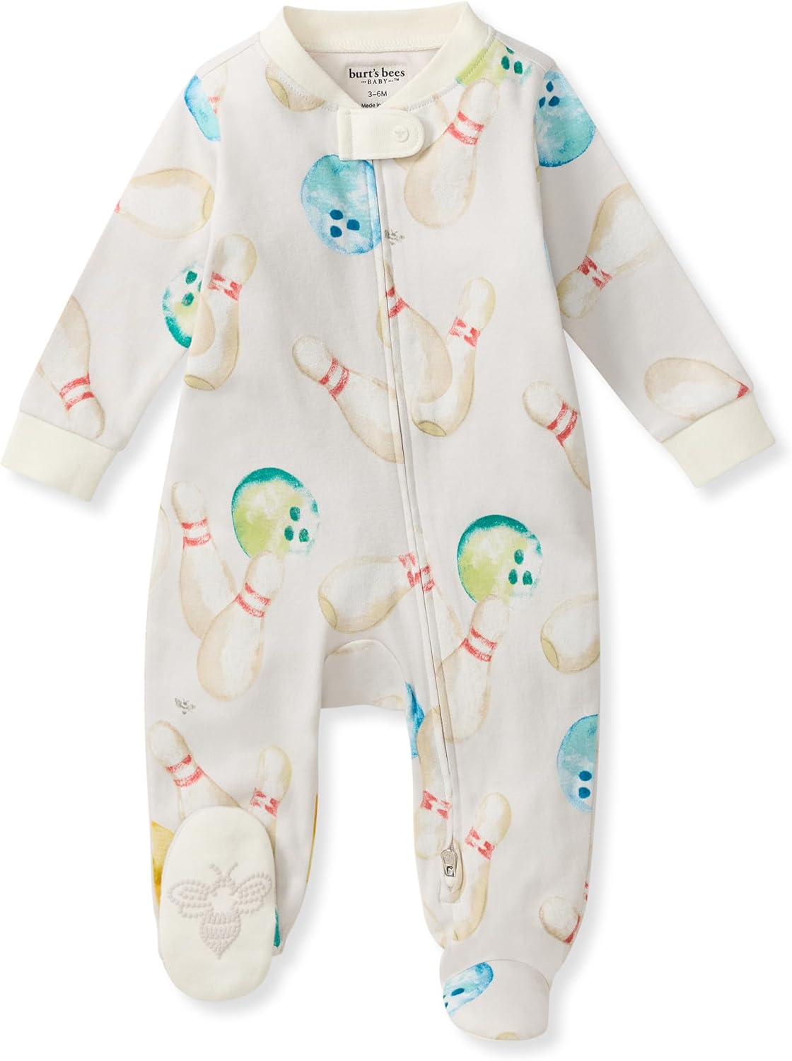 Burt's Bees Baby Pijama con pies de algodón orgánico para niños