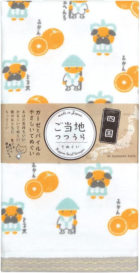 Nissen Shoko Japanese Style Local Tutoraura Tenugui Wind Towel, Tokyo 1. TU-719