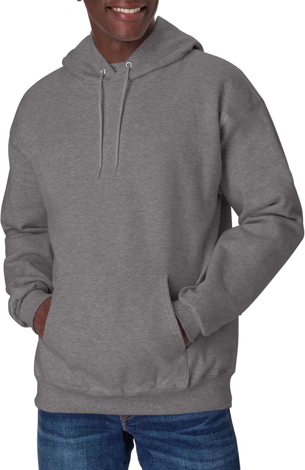 Hanes Sudadera con capucha de forro polar pesado para hombre, sudadera de algodón para hombre