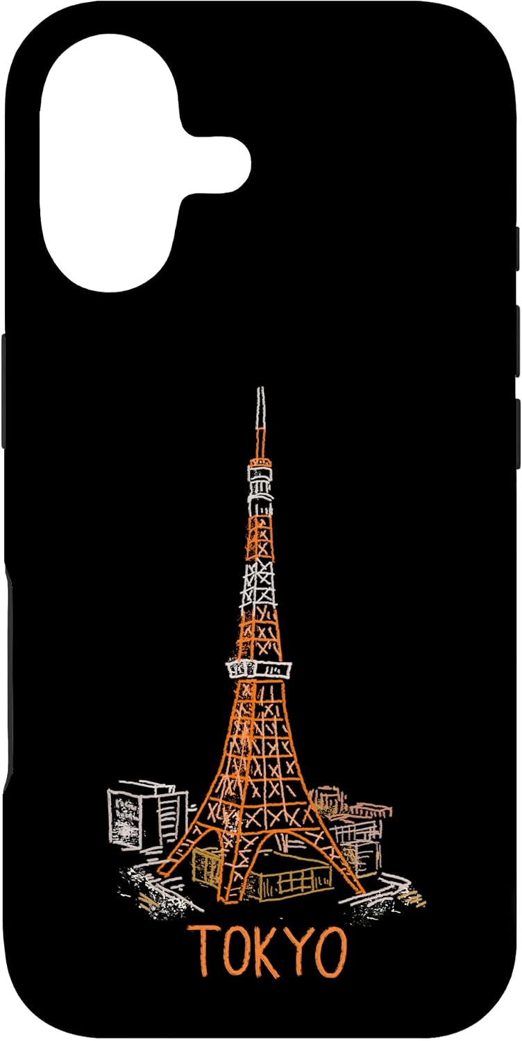 Tokyo Tower Japan Travel Souvenir City Landmark Gift Smartphone Case for iPhone 15 Plus