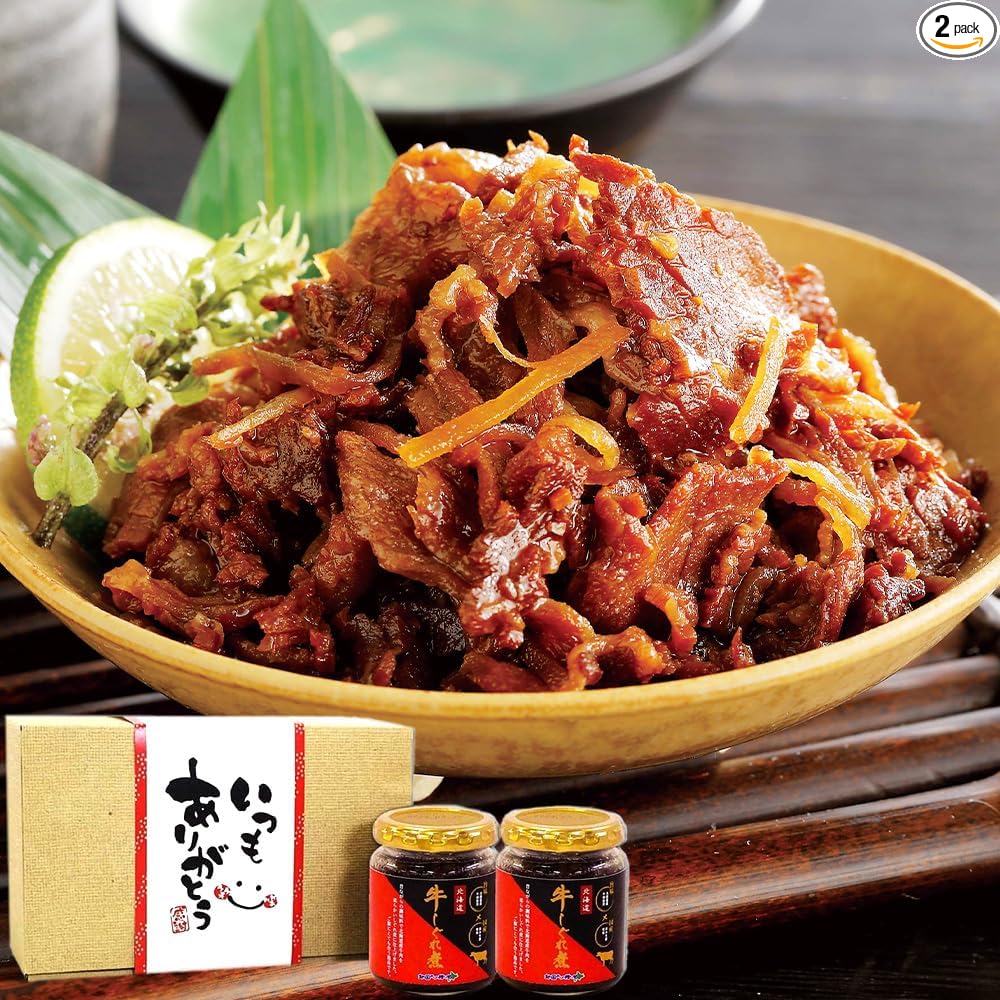 Rice Companion Gohan Companion Beef Shigure Ni Tsukudani Side Dish Onigiri Filling 90g Jar 2-Piece Set Gift A Little Extra From Kitamura Northern Gift