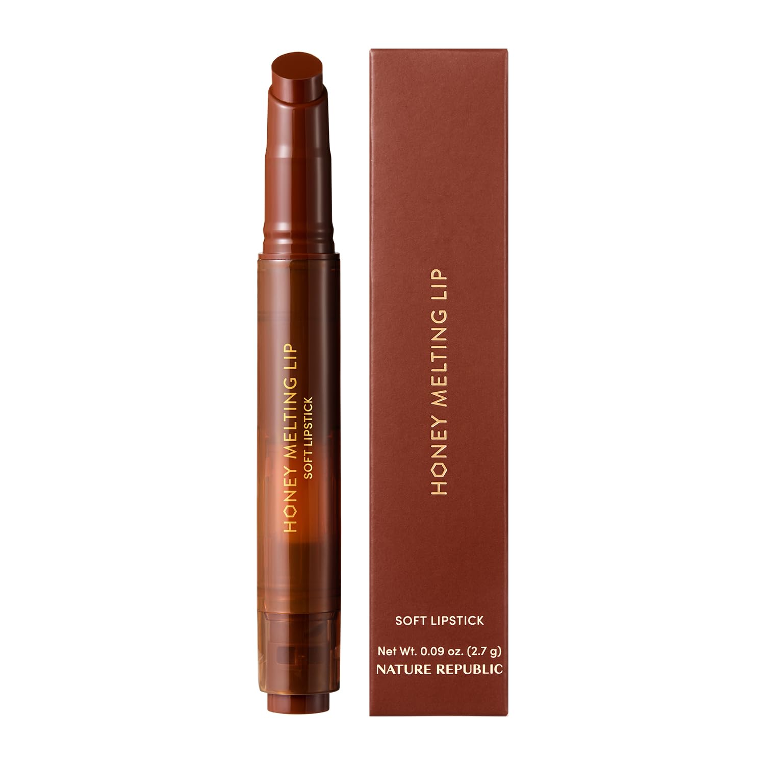 Nature Republic Labios de fusión de miel (03 BERRY) Palo de labios suave, brillo hidratante, bálsamos hidratantes, tinte transparente, brillo y acabado brillante, maquillaje coreano