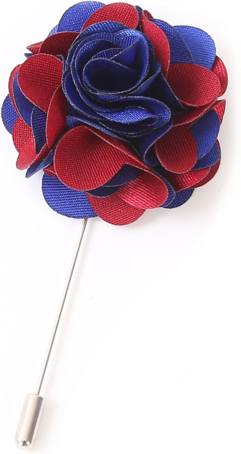 Flairs New York Esenciales del Caballero Premium Broche de Solapa de Flor Hecho a Mano