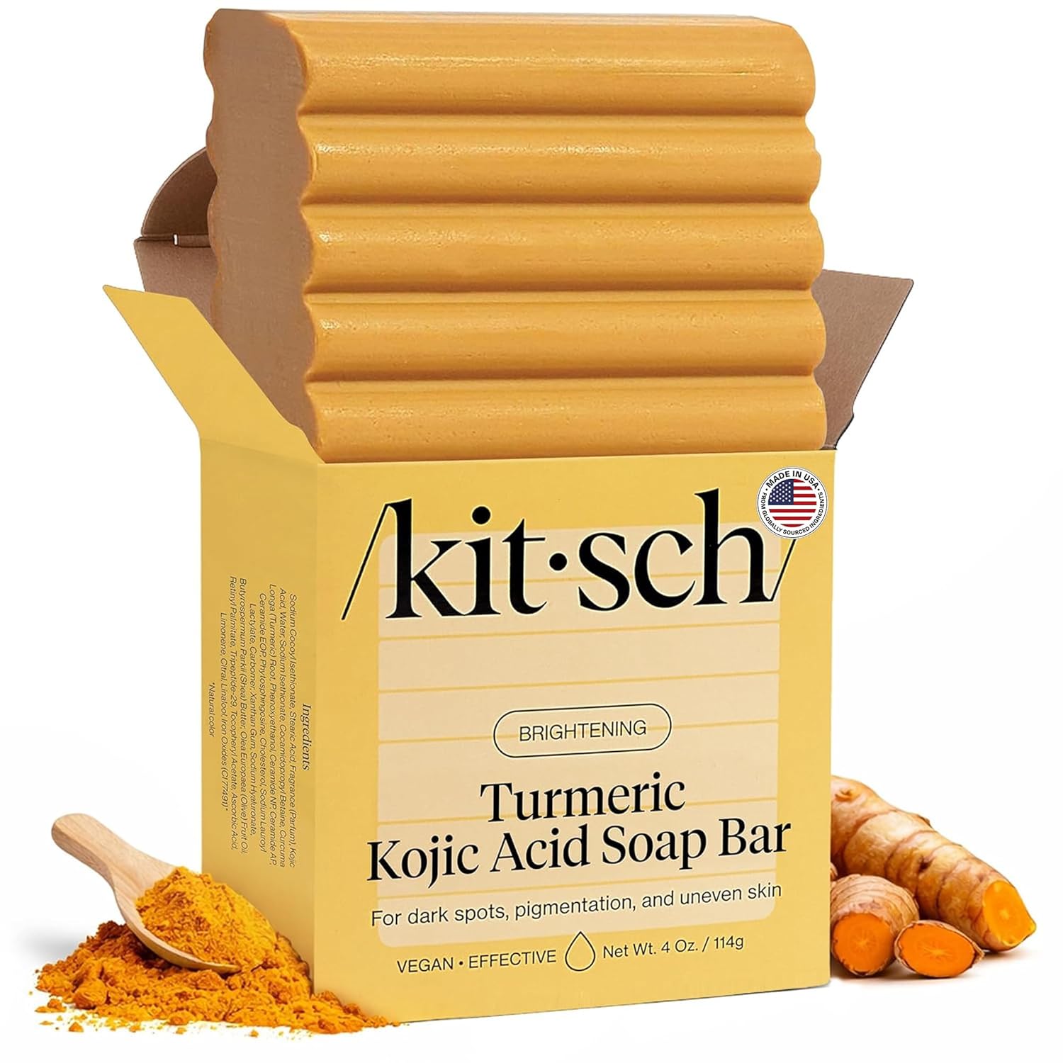 Kitsch Jabón corporal exfoliante de manteca de karité x diseño de Stormtrooper de Star Wars, jabón en barra hidratante y barra de jabón suave, hidrata, suaviza y calma la piel, sin parabenos, silicona