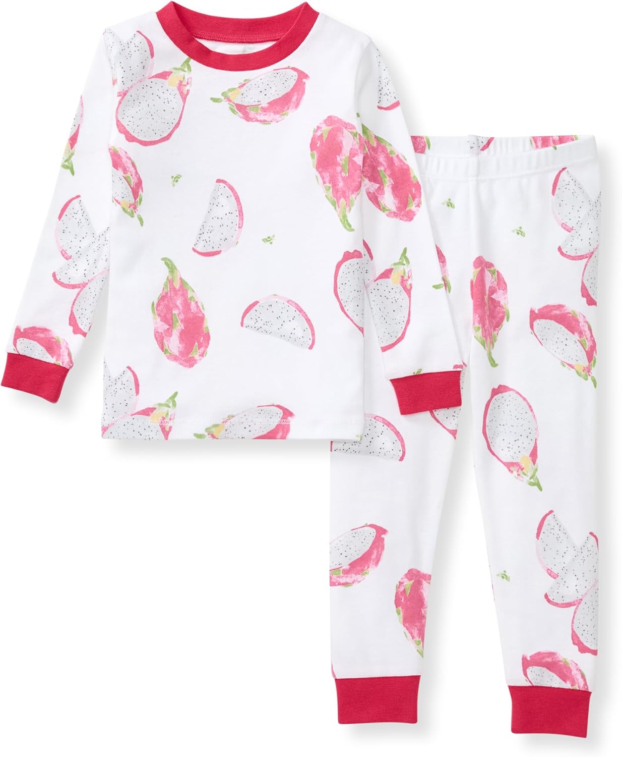 Burt's Bees Baby Pijama de algodón orgánico para niñas, conjunto de pijama para niños pequeños, 2 piezas