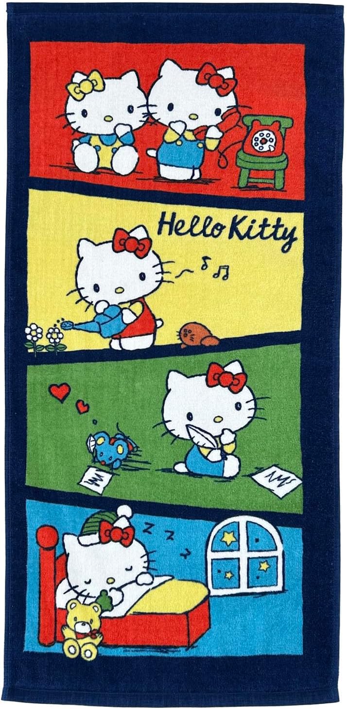 Nomura Towel Sanrio Characters Pochacco Bath Towel, 1 Piece, 23.6 x 47.2 inches (60 x 120 cm), 100% Cotton