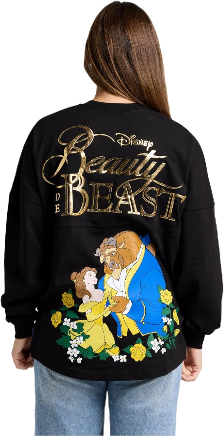 Spirit Jersey Disney Princess Collection, Talla Oversized, Unisex, Camisa Pullover de Manga Larga, Algodón 100% Grueso Preencogido