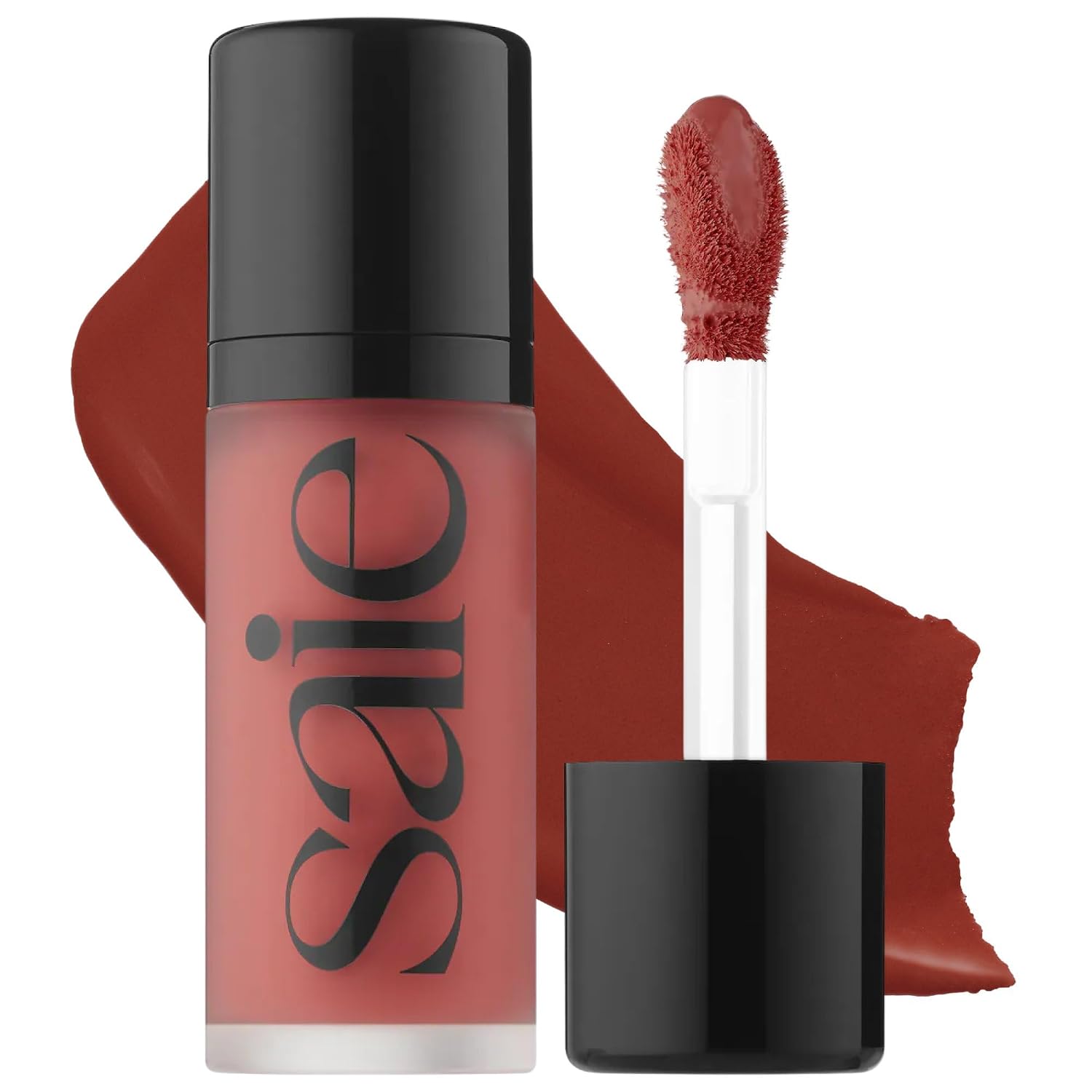 Saie Mini Dew Liquid Blush for Cheeks - Hydrating Cream Blush Stick with a Blendable + Buildable Formula - Skincare Infused Dewy Cheek Tint for a Natural Flush - Clean, Vegan Makeup - Sweetie (.24 oz)