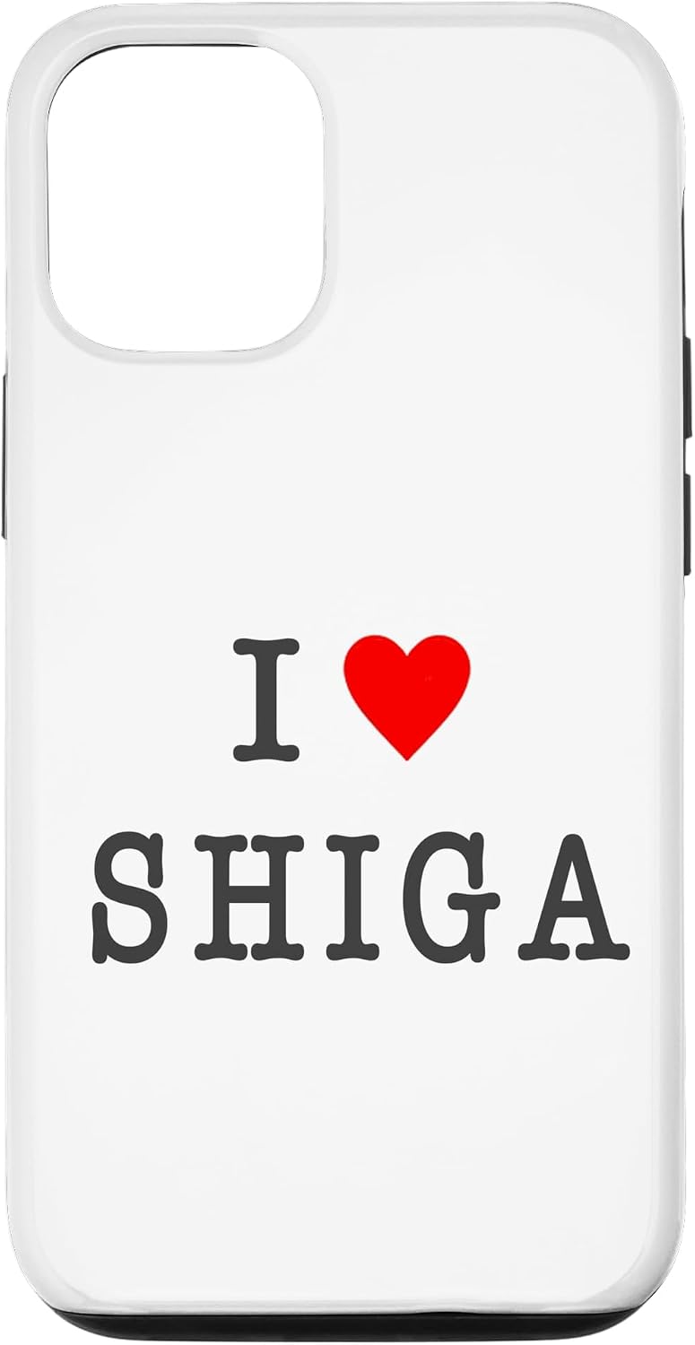 アイラブ・SHIGA 滋賀（I Love ハート）【47都道府県】ジモティ プレゼント お土産 面白 スマホケース iPhone 14 Plus 用
