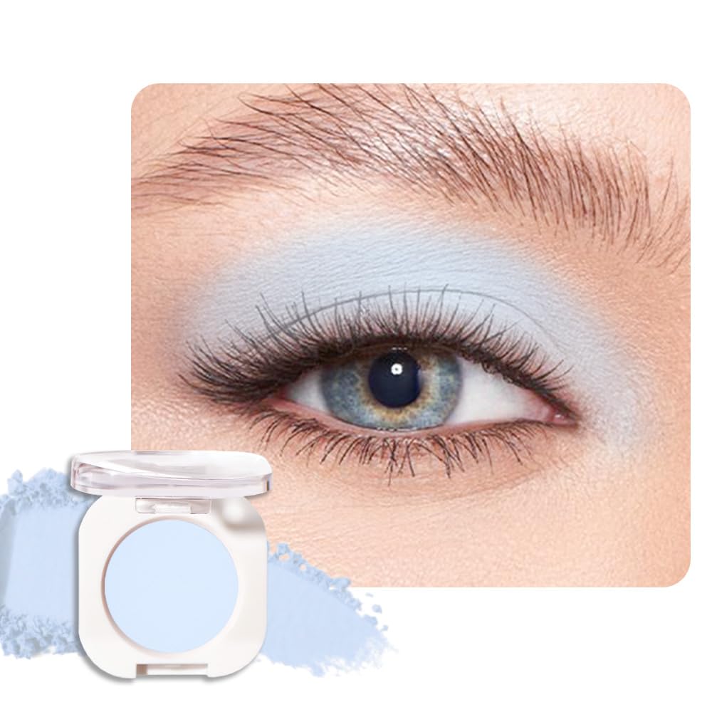 Sombra de Ojos Soltera con Destello de Champán, Sombra de Ojos Mini Liviana y Mezclable para Mujeres Mayores, Paleta de Maquillaje de Sombra de Ojos Monocromática Pigmentada Impermeable