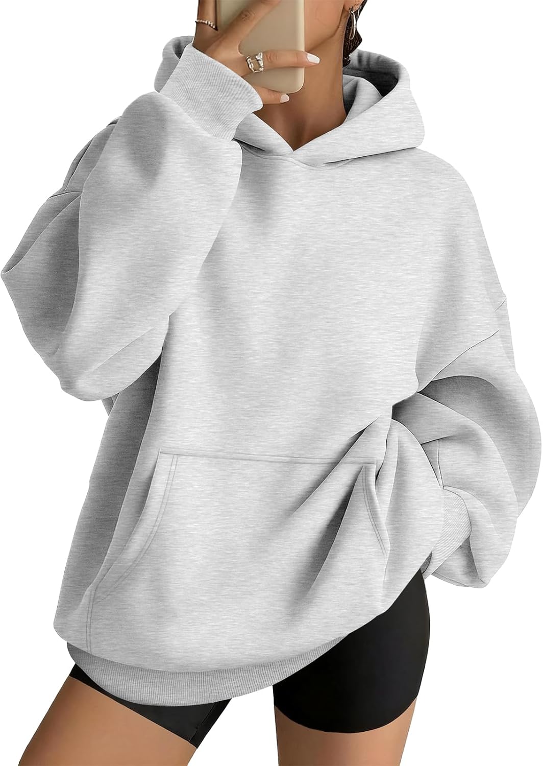 AUTOMET Sudaderas con capucha grandes para mujer, de vellón, modernas, sudaderas con cremallera 2026 | Comfrt Wear, Oversized Fit Soft Fleece Pullover, Perfect For Trendy Streetwear, College Outfits, And Daily Home Wear