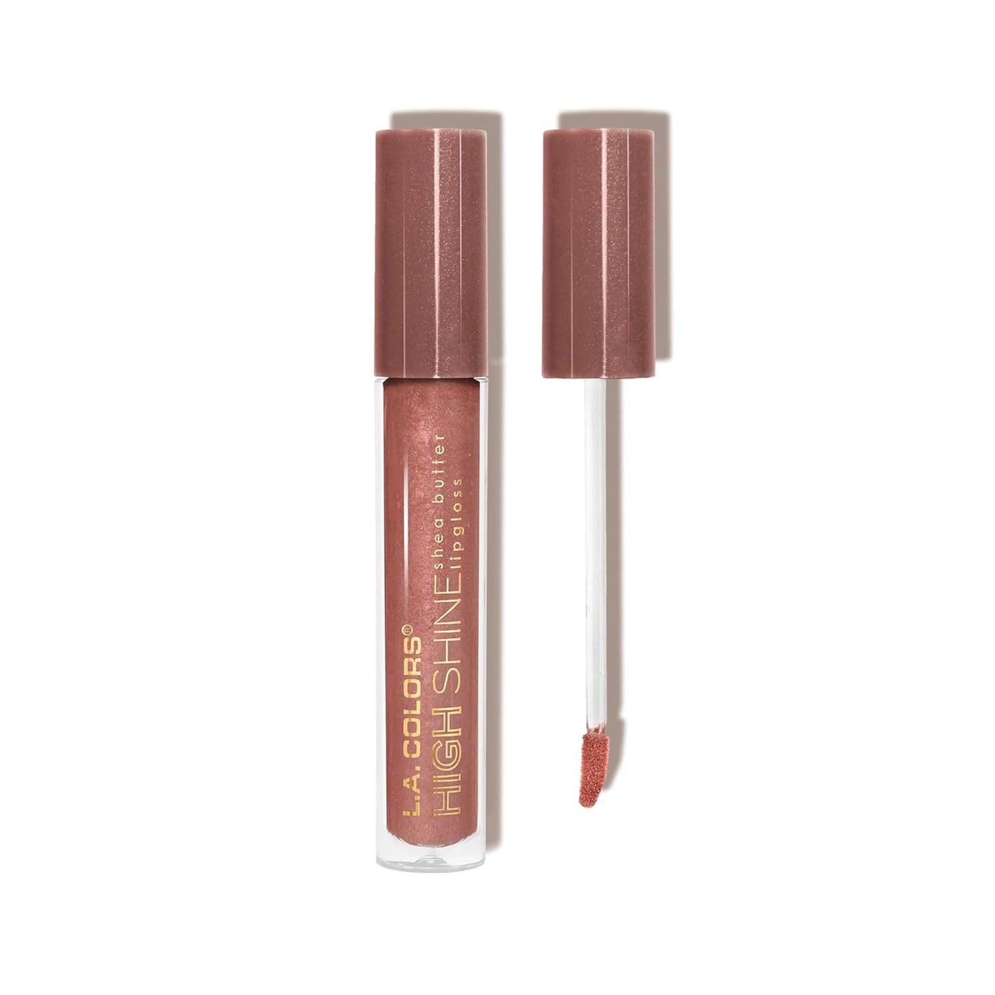 Manteca de Karité Lip Gloss de lato brillo L.A. Colors, de 0,14 onza, Transparente