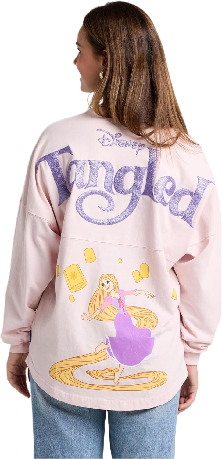 Spirit Jersey Disney Princess Collection, Talla Oversized, Unisex, Camisa Pullover de Manga Larga, Algodón 100% Grueso Preencogido
