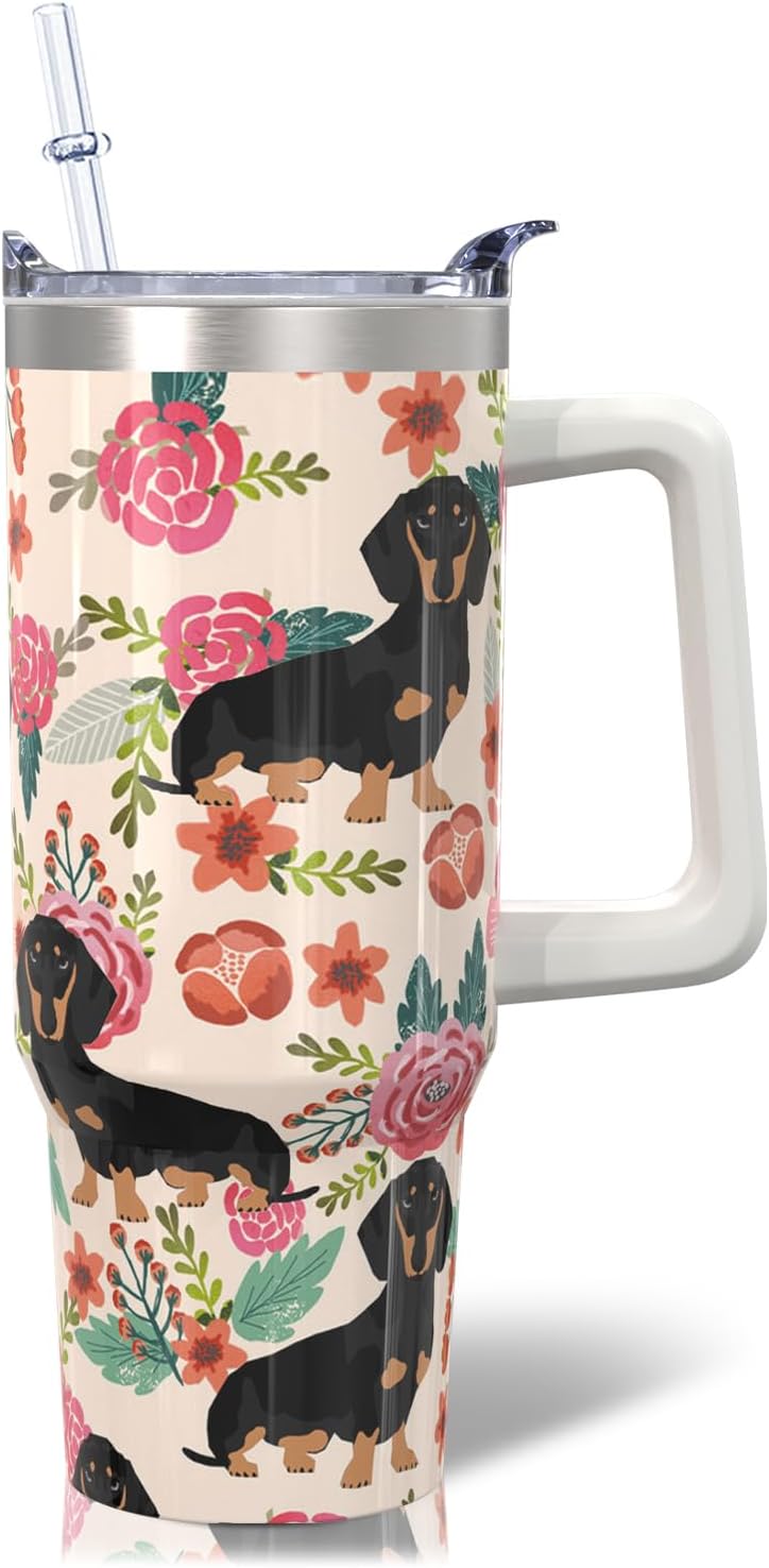 Vaso de acero inoxidable de 30 onzas con asa, tapa y pajita, taza aislada con lazo de estrella para regalos y viajes de mujer