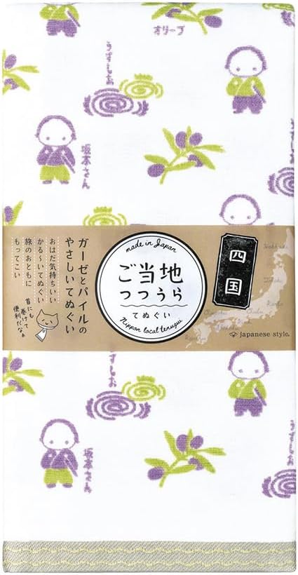 Nissen Shoko Japanese Style Local Tutoraura Tenugui Wind Towel, Tokyo 1. TU-719