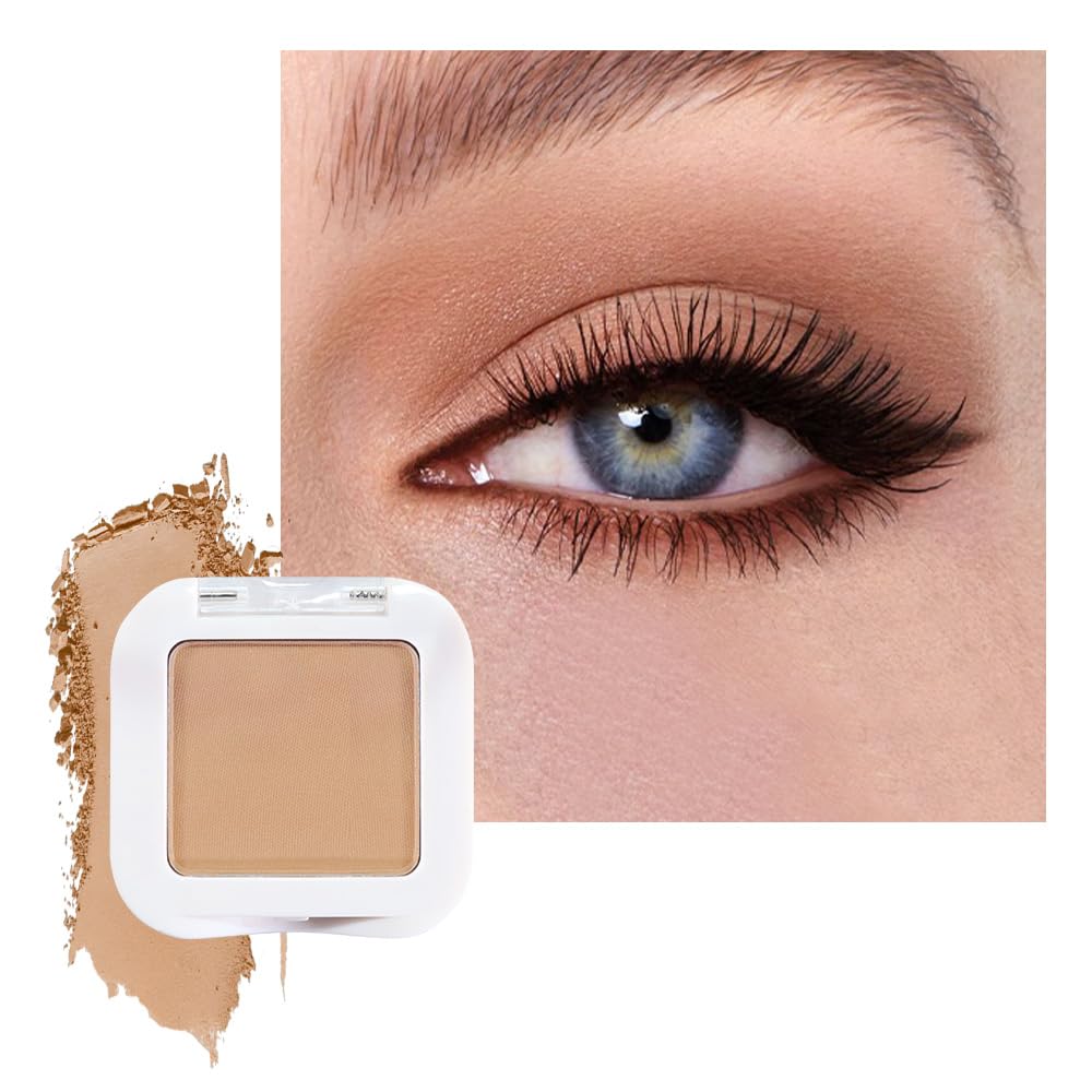 FeiCuiYun - Paleta de sombra de ojos mate monocromática, sombra de ojos verde bosque mate para mujeres mayores, mini sombra de ojos prensada pigmentada impermeable, vegana, con talco, libre de