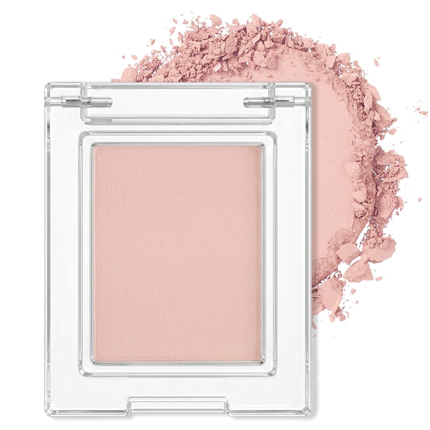 Erinde Paleta de sombra de ojos mate marrón individual, sombra de ojos de terciopelo maquillaje natural compacto en polvo, maquillaje de ojos de larga duración, ultra mezclable, color pigmentado