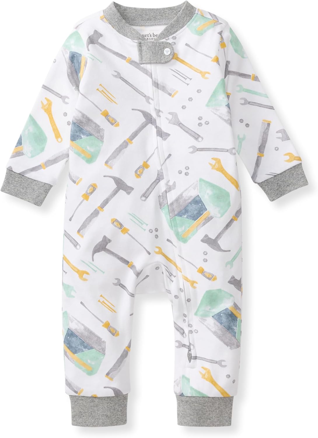 Burt's Bees Baby Pijama unisex para dormir y jugar, pijama de una pieza con cremallera sin pies | Soft organic cotton footed sleep & play features a loose, relaxed fit and 2-way zipper for easy nighttime changes