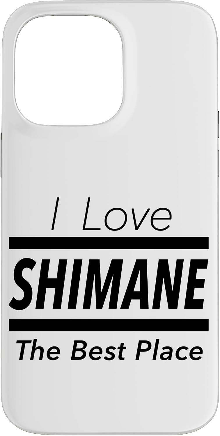 iPhone 15 Pro Max I Love Shimane (I Love) JIMO-T [47 Prefectures] Jimoti Local Love Goods Travel Souvenir Funny Smartphone Case