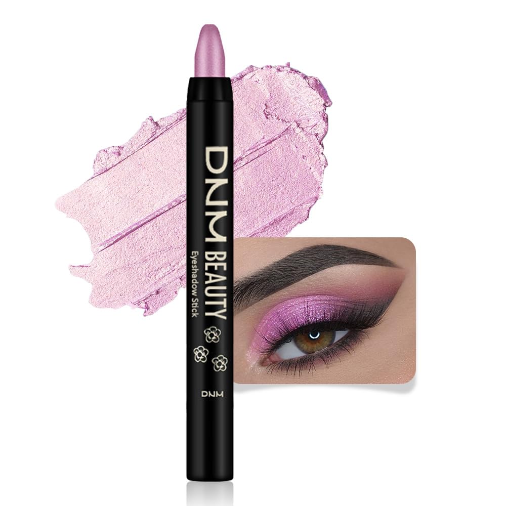 Juego de 8 piezas de barras iluminadoras de sombra de ojos en crema, champán perla gris topo bronce cacao piedra masilla amatista ahumada con brillo mate, lápiz delineador de ojos, barra aplicadora