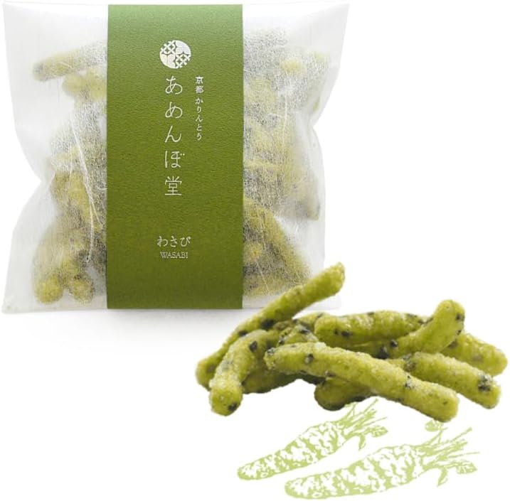Kyoto Specialty: Amenbodo Popular Classic Assorted Karinto 6 Bags (Vegetable/Sweet Potato/Okinawa Black Sugar/Salted Caramel/Wasabi/Cheese) Kyoto Famous Confectionery, Souvenir, Gift, Hand-Delivered