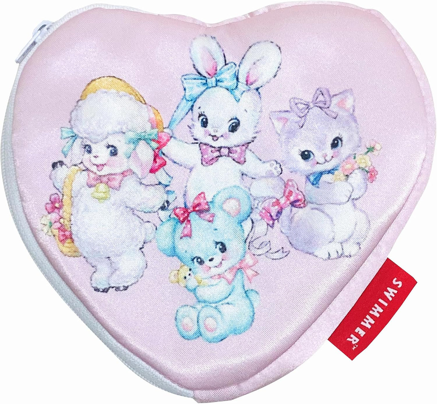 MORIPiLO Hello Kitty Tissue Case, Sanrio Characters, Merchandise, Plush Pouch, Small, Cute, 7.9 x 5.5 inches (20 x 14 cm), Pillow Pouch, White