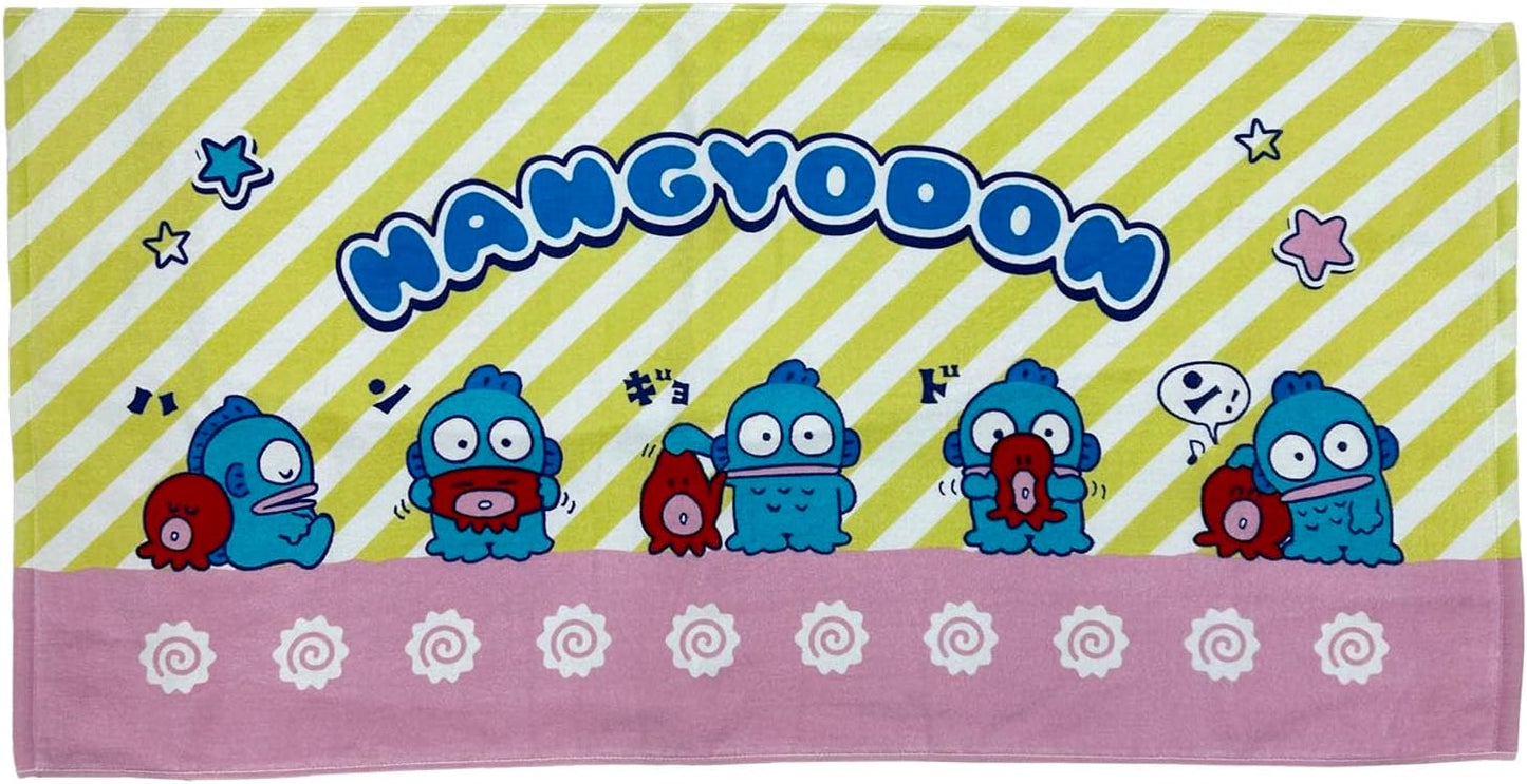 Nomura Towel Sanrio Characters Pochacco Bath Towel, 1 Piece, 23.6 x 47.2 inches (60 x 120 cm), 100% Cotton