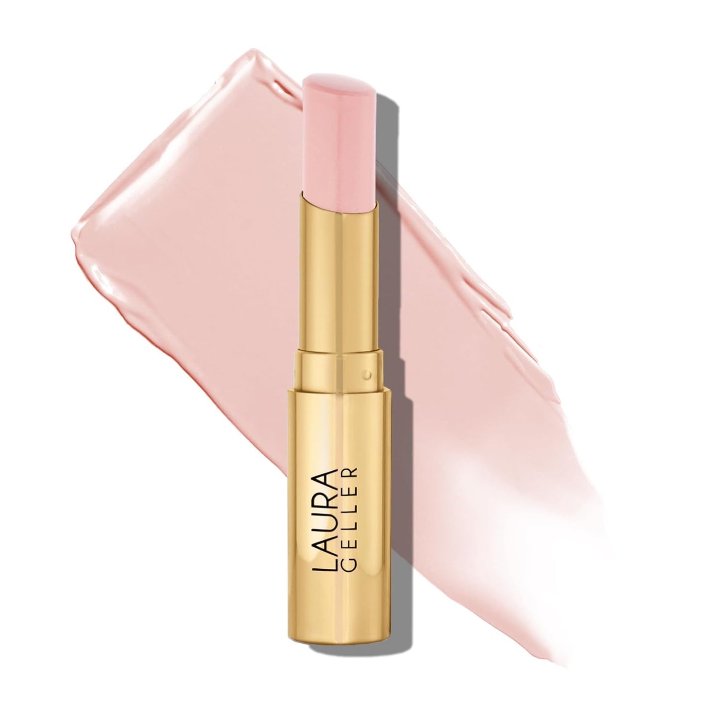 LAURA GELLER NEW YORK Bálsamo en gel hidratante con color para labios - In the Buff - Vitamina E hidratante - Acabado semibrillante