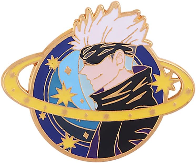 JJK Satoru Broche - Pines de esmalte de figuras de anime Satoru - Regalos divertidos para amantes del anime