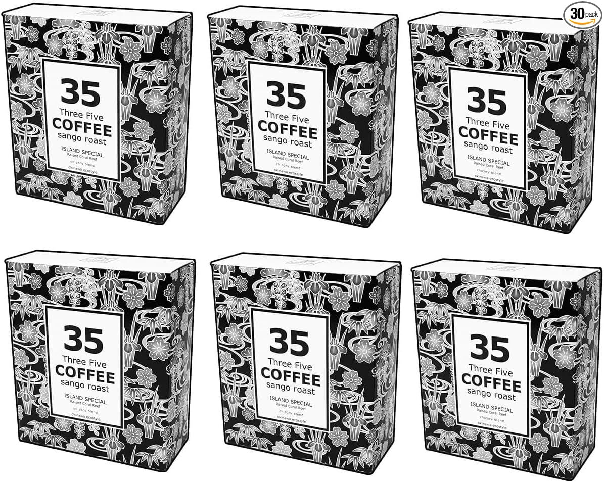 35COFFEE Coffee ISLAND SPECIAL Coral Roast Chicory Blend Tetra Bag Coffee 1 Box (5 Pack) Okinawa Souvenir