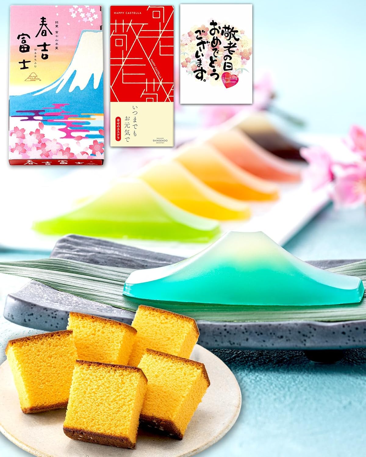 Nagasaki Shinsendo SGVH Present, Gift, Sweets, Popular, Japanese Confectionery, Yokan Bamboo Kaiseki Yokan, 4 Pieces, Candy, Castela, Assorted