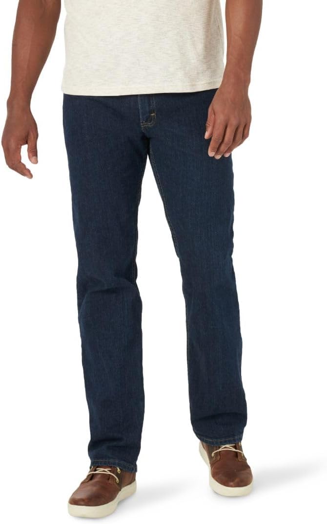 Wrangler Authentics - Jeans de ajuste estándar y pretina Comfort Flex, para hombre