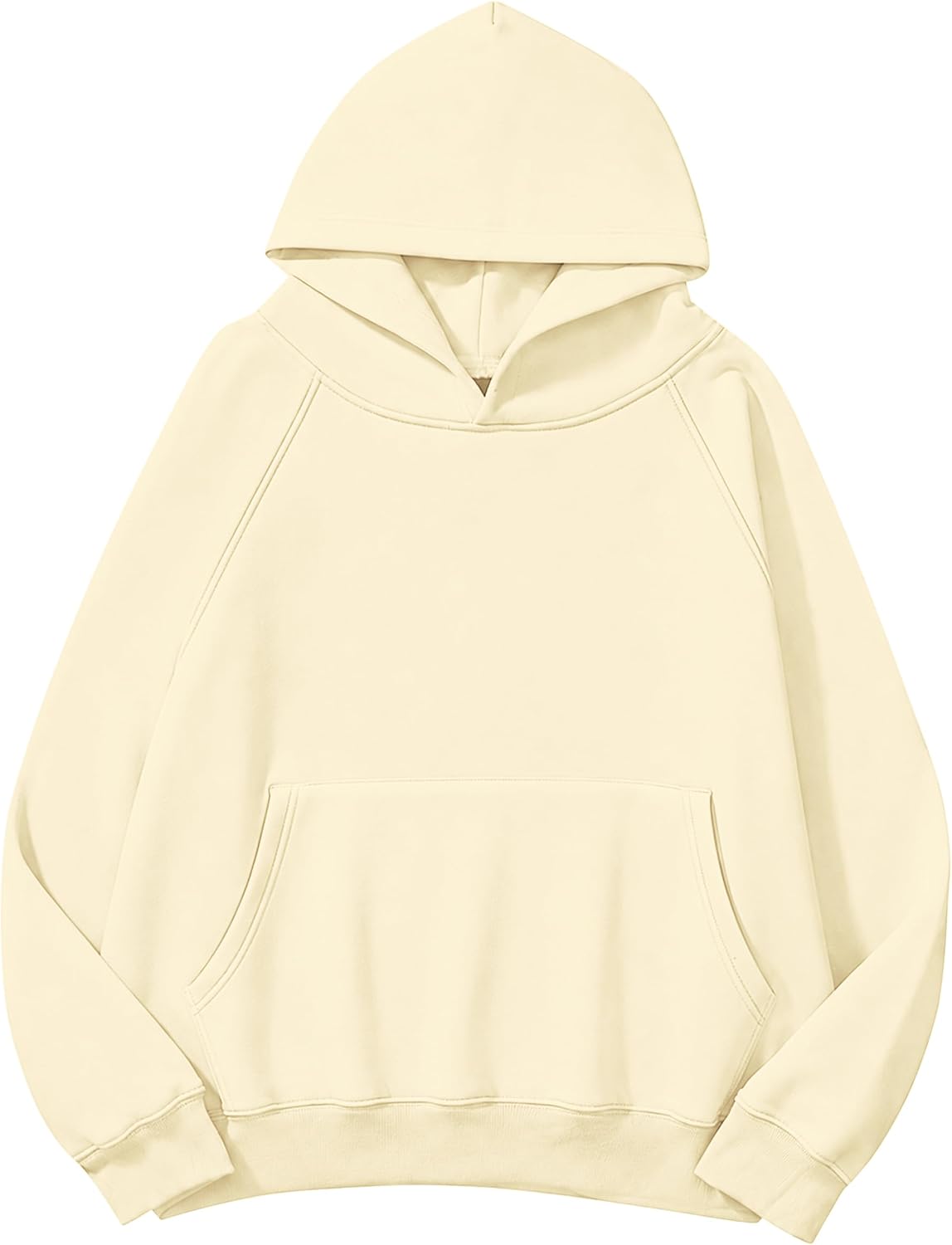 Lauweion - Sudaderas con capucha básicas de forro polar para mujer, con estampado de letras, manga larga, bolsillo canguro, hombros caídos, estilo holgado