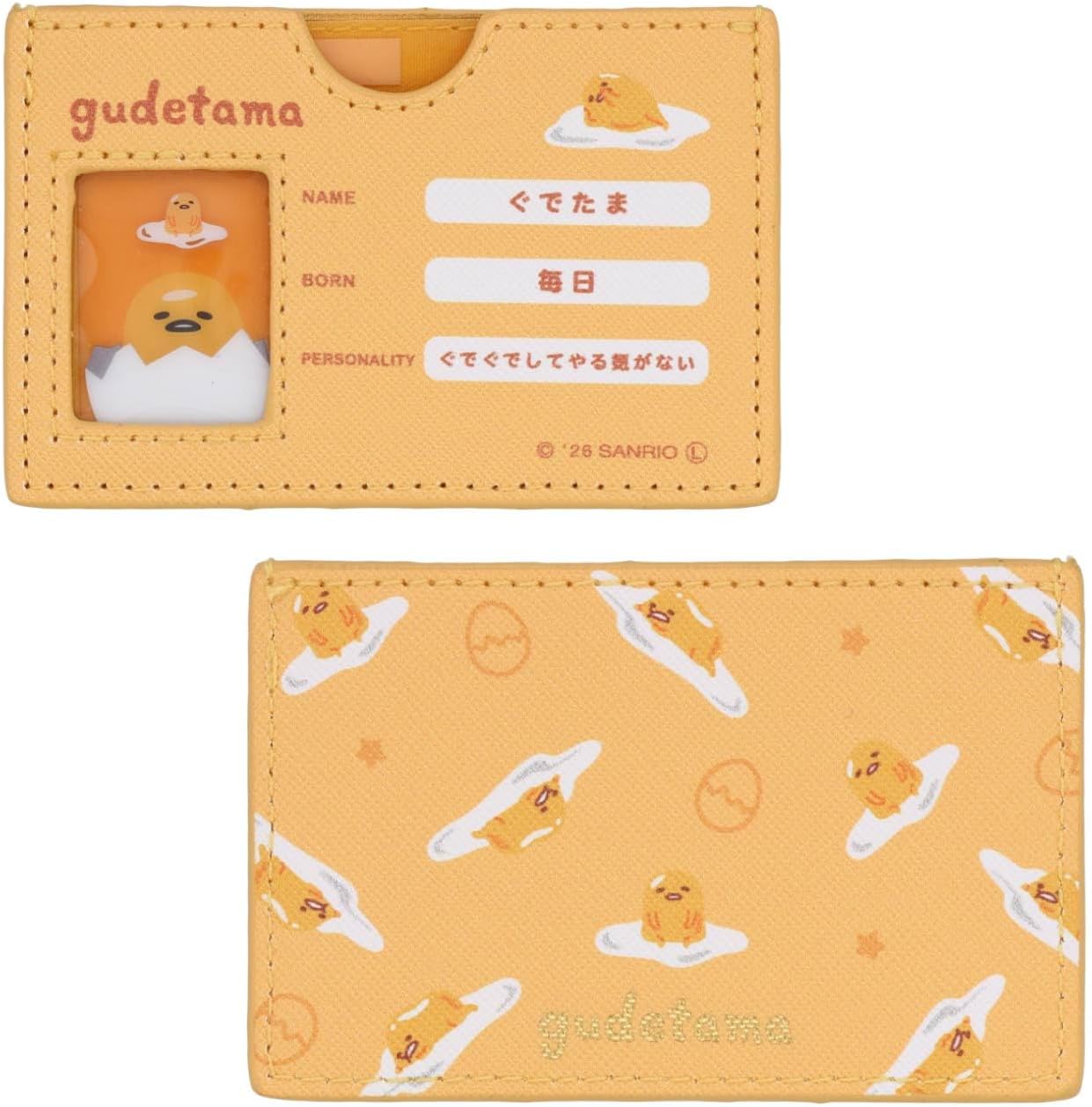 Shovido Sanrio Minor Card Case, Includes Clear Card to Conceal Your Face, Ghostess