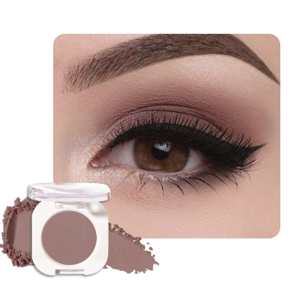 Sombra de Ojos Soltera con Destello de Champán, Sombra de Ojos Mini Liviana y Mezclable para Mujeres Mayores, Paleta de Maquillaje de Sombra de Ojos Monocromática Pigmentada Impermeable