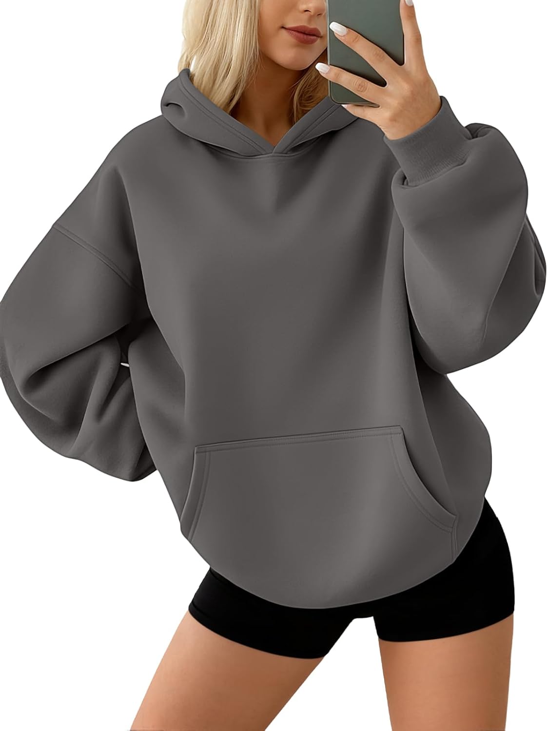 AUTOMET Sudaderas con capucha de forro polar de gran tamaño para mujer, ropa de otoño | Trajes de moda 2026 Suéteres casuales Ropa de invierno Y2k con bolsillos
