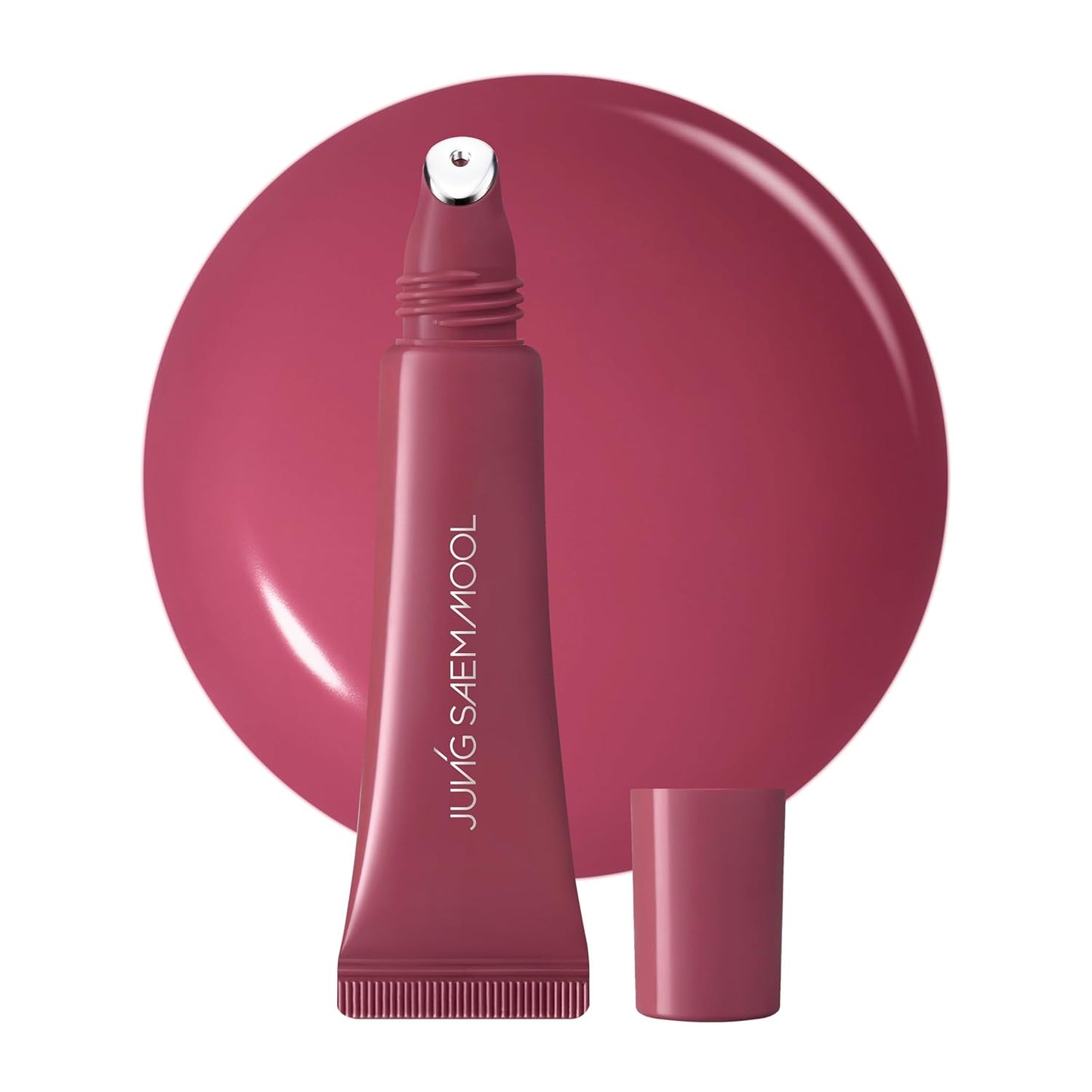 JUNG SAEM MOOL LIP-PRESSION - Brillo de labios de metal | Brillo labial tintado hidratante con un aplicador de metal de precisión higiénico e ingredientes infundidos en suero, brillo de labios coreano (rosa doze)
