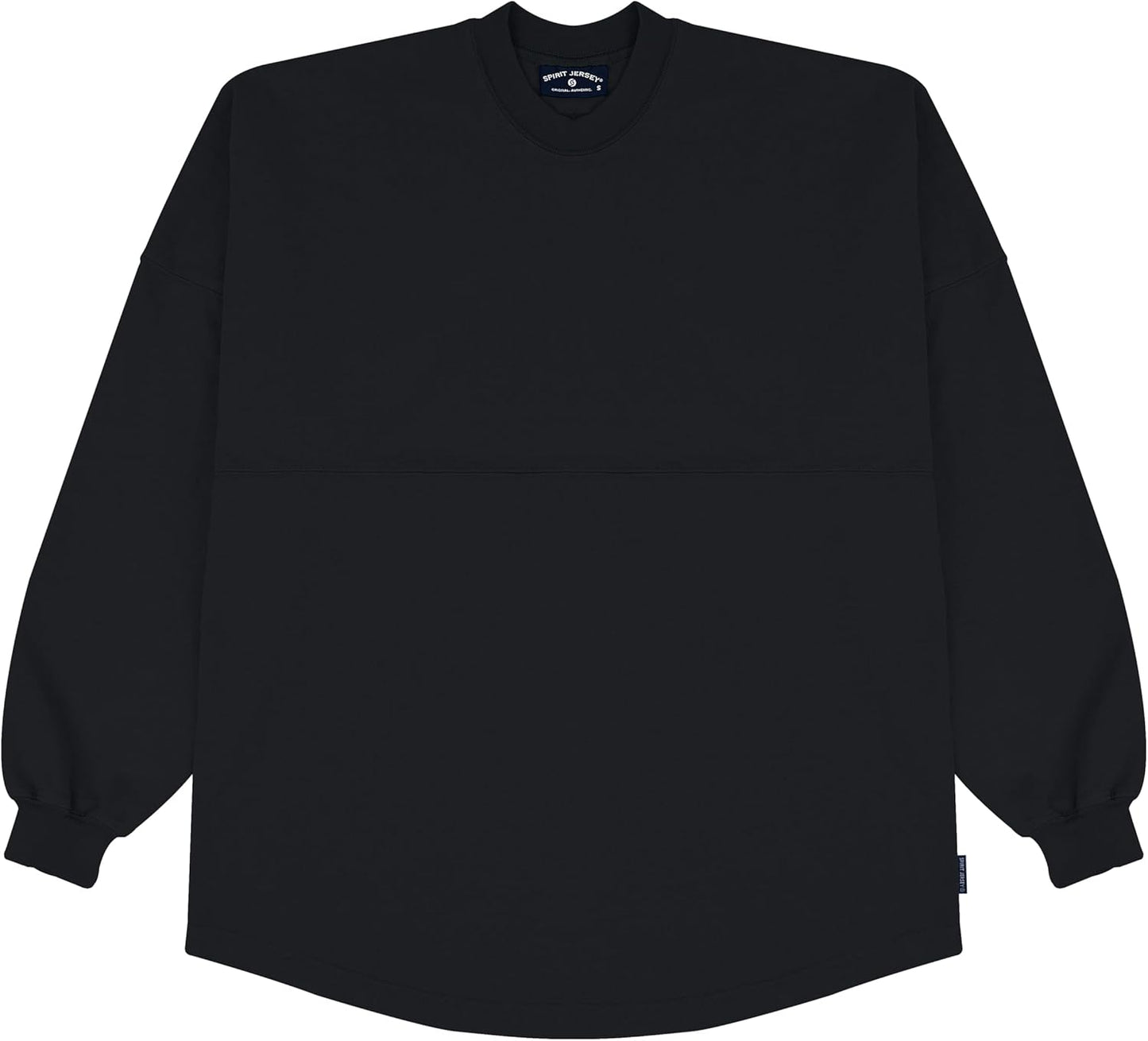 Spirit Jersey Core Essential Jersey, de gran tamaño, unisex, de manga larga, pesado, preencogido, 100% algodón