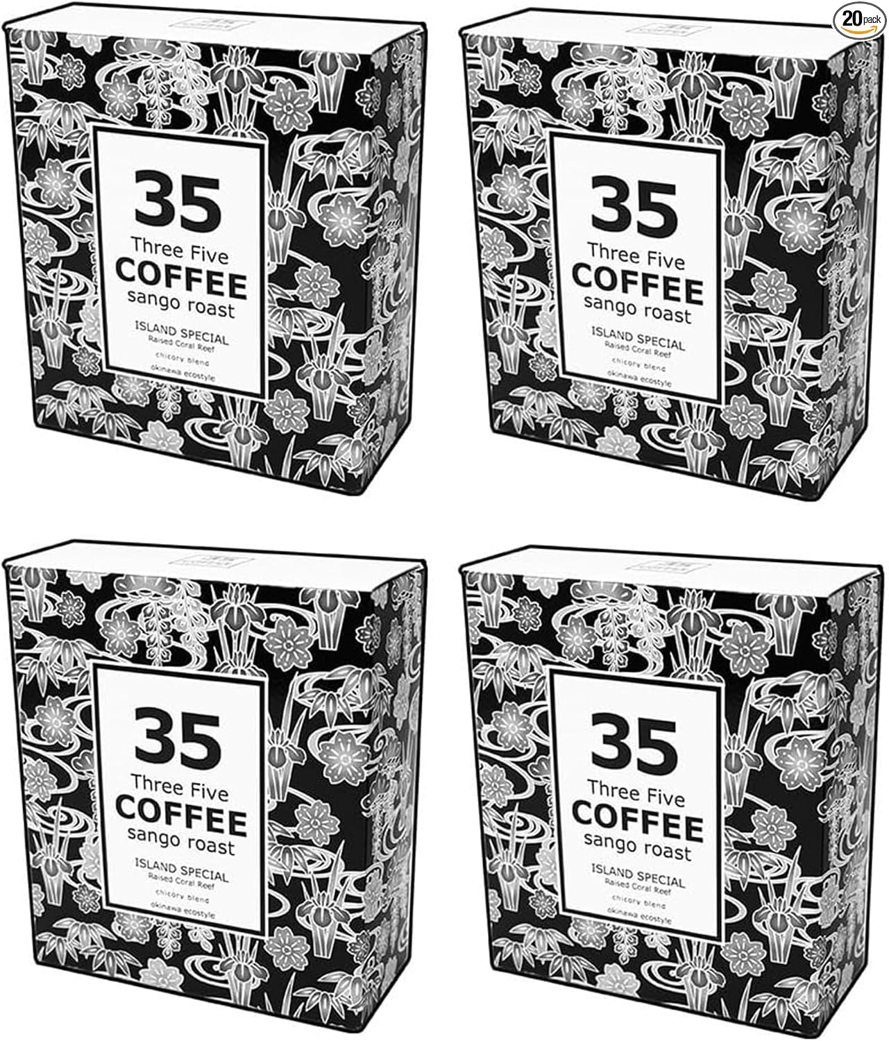 35COFFEE Coffee ISLAND SPECIAL Coral Roast Chicory Blend Tetra Bag Coffee 1 Box (5 Pack) Okinawa Souvenir
