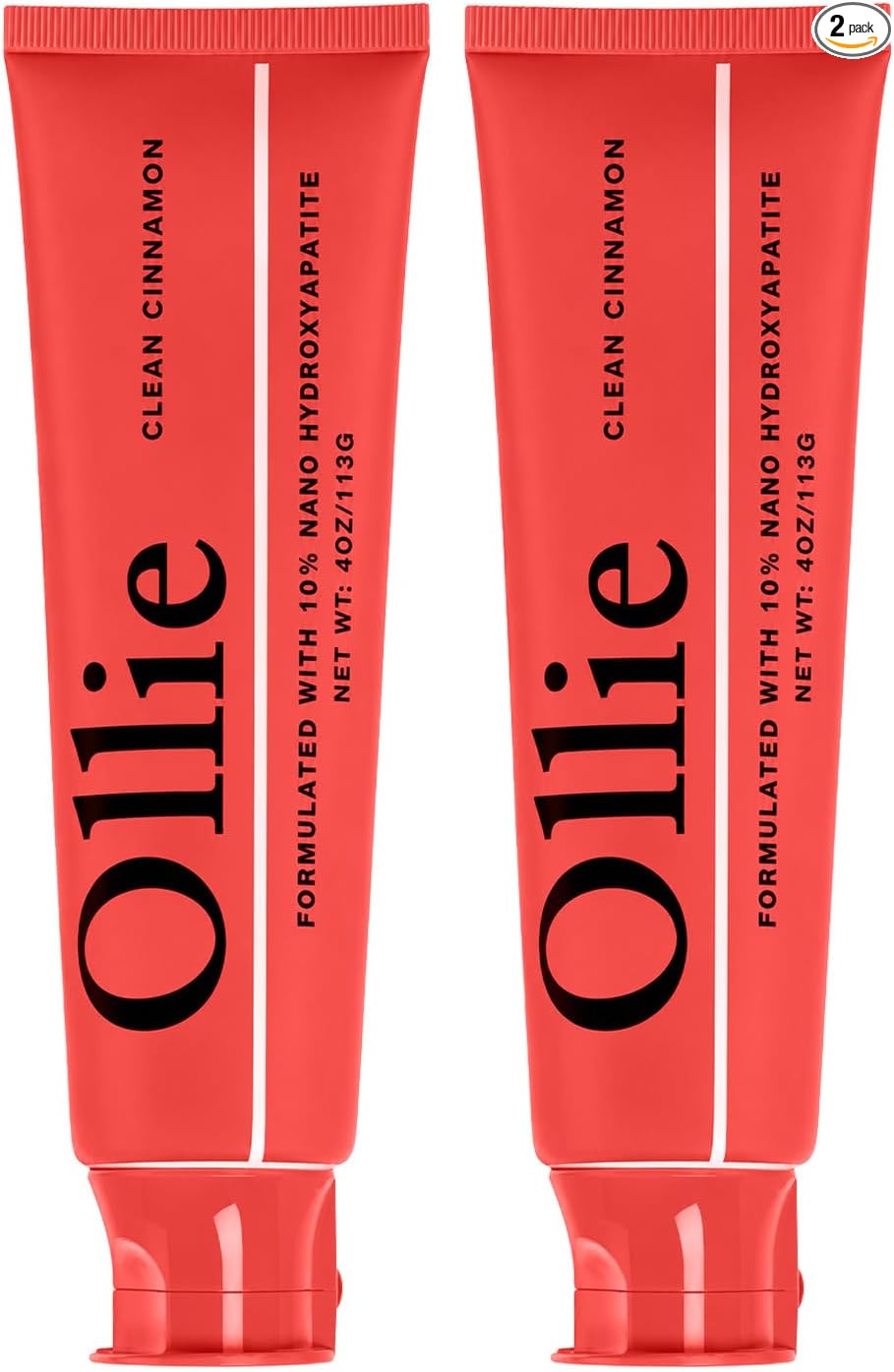 Ollie Pasta de dientes 10% Nano hidroxiapatita sin flúor para esmalte remineralizante, dientes sensibles y blanqueamiento, menta limpia, 4 onzas (paquete de 1)